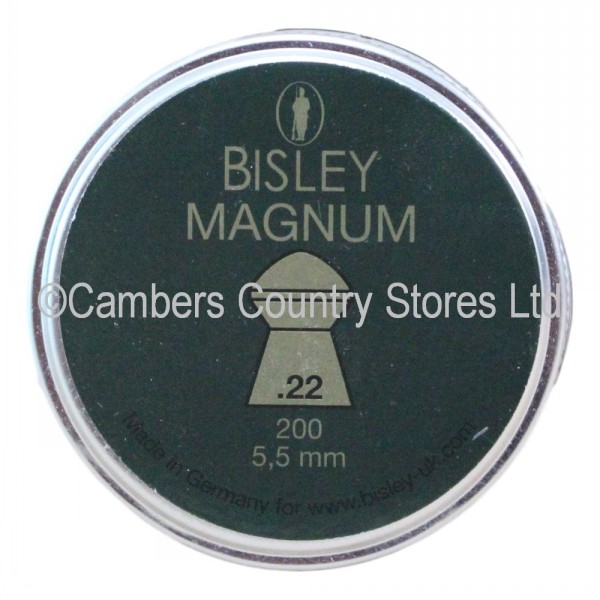 Bisley Air Rifle Pellets Magnum .22 x 200 Cambers Country Store